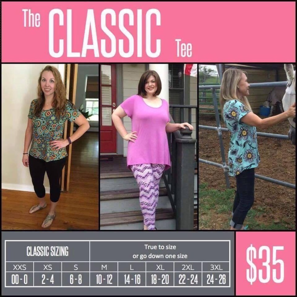 XXS Classic T & OS Leggings LuLaRoe - Picture 2 of 3